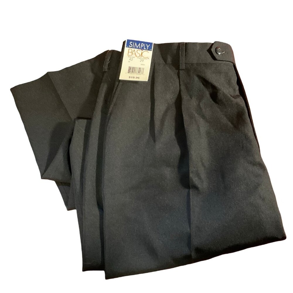 Black Pleated Front Dress Pant